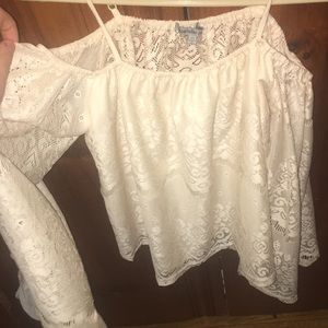 Off the shoulder flowy top